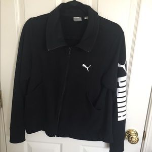 Black Puma Zip Jacket